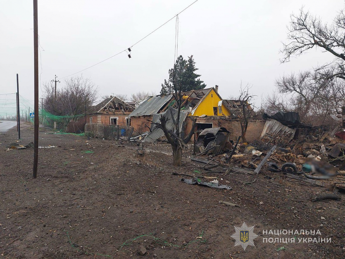Наслідки ворожих обстрілів Запорізької області за добу, фото Нацполіції