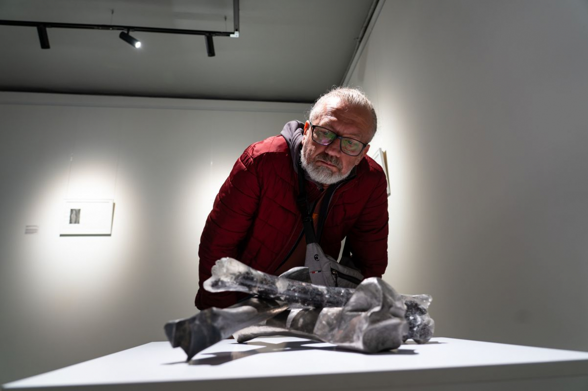 Металеві кістки і сталеві картини - у Запоріжжі відкрили символічну виставку про місто (фото)