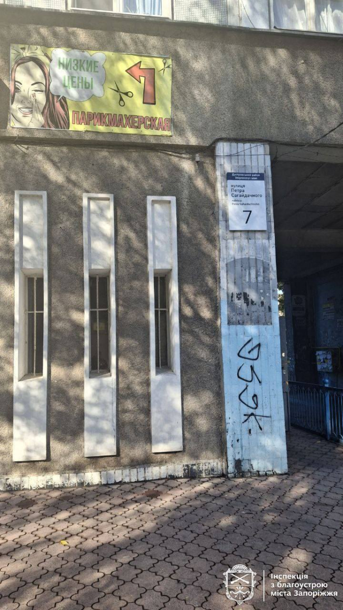 У двох районах Запоріжжя прибрали незаконний гараж і російськомовні вивіски (фото)
