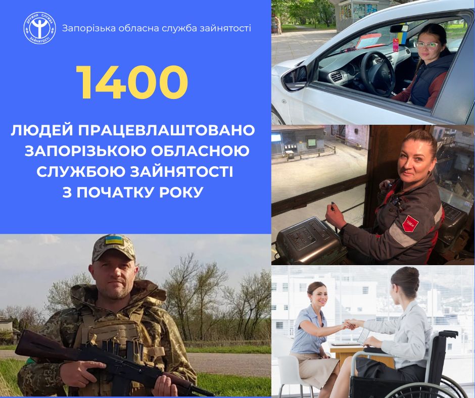 Перенавчання, власний бізнес, нові професії - скільки запоріжців знайшли роботу з початку року
