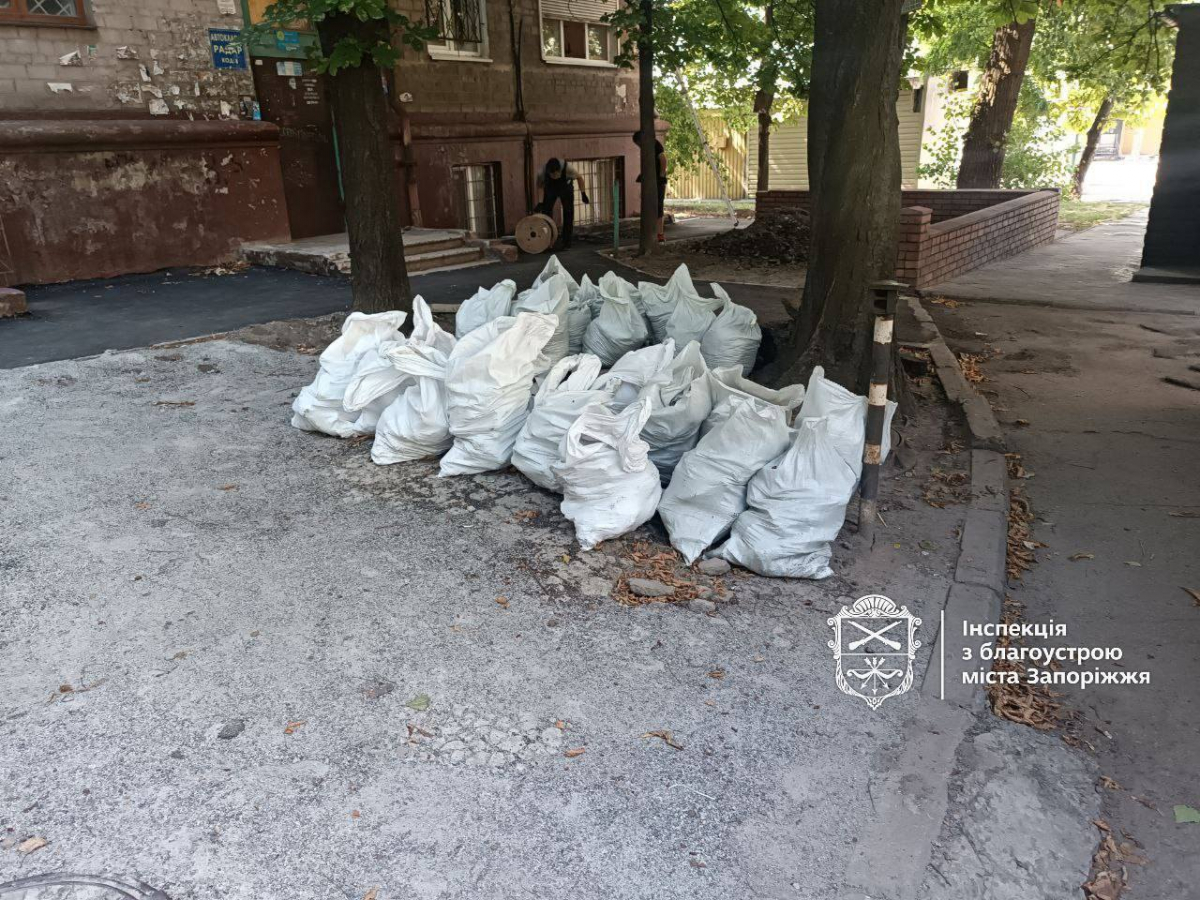 Обурились через сміття - у Запоріжжі мешканці будинку поскаржились на будівельні відходи у дворі
