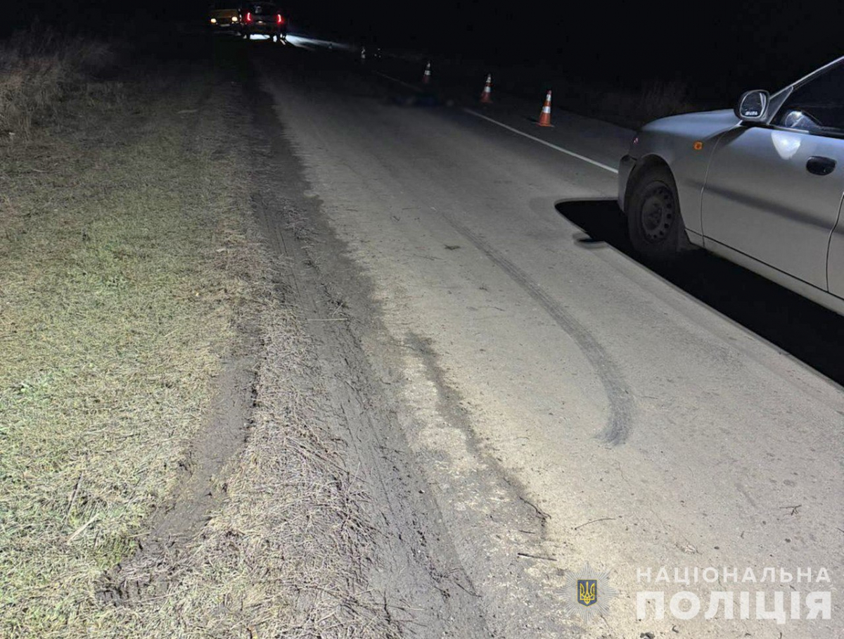 На трасі в Запорізькій області водій легковика на смерть збив молоду жінку - поліція шукає свідків