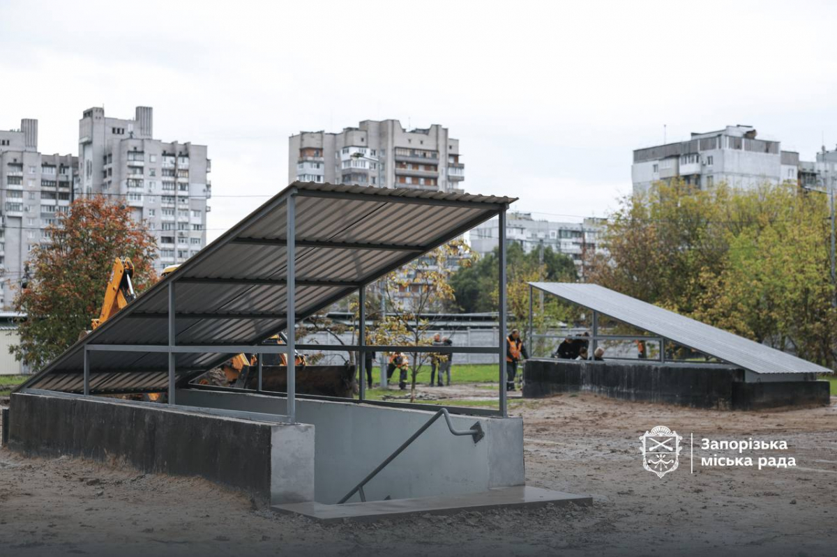 Перше експериментальне сховище у Хортицькому районі розраховане на 50 осіб