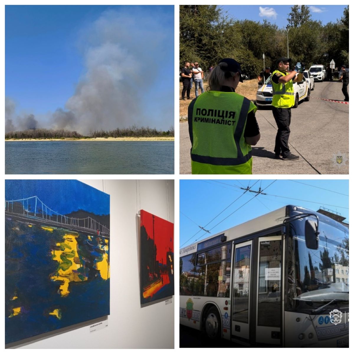 Пожежа на Хортиці, стрілянина на вулиці, новий автобусний маршрут і відкриття галереї - важливі новини Запоріжжя за тиждень