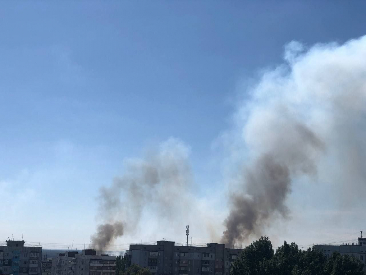 Масштабна пожежа у Запоріжжі - кілька десятків рятувальників гасять вогонь на 2,5 гектарах (фото, відео)