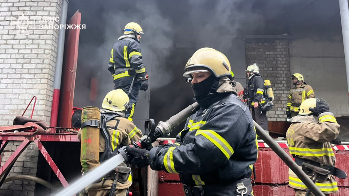 У Запоріжжі сталась пожежа на одному зі складів - подробиці (відео, фото)