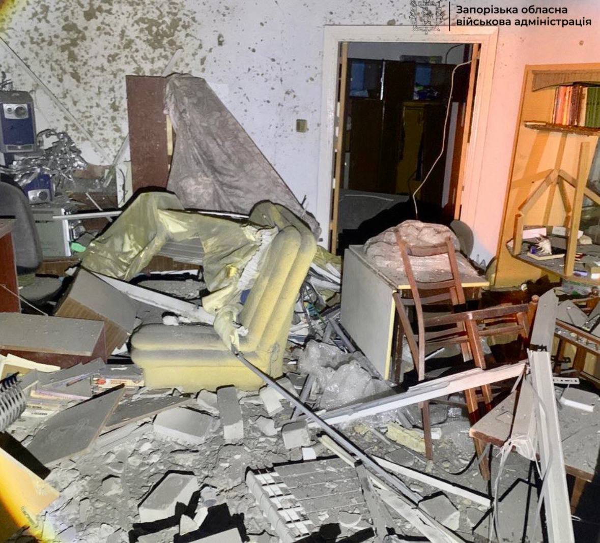 Вночі ворог атакував Запорізький район і передмістя Запоріжжя - що відомо про наслідки (відео, фото)