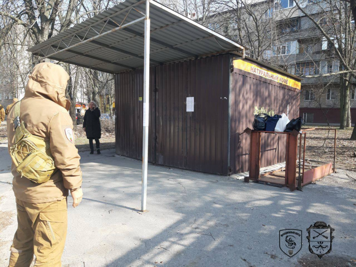 У Шевченківському районі Запоріжжя демонтували незаконний МАФ
