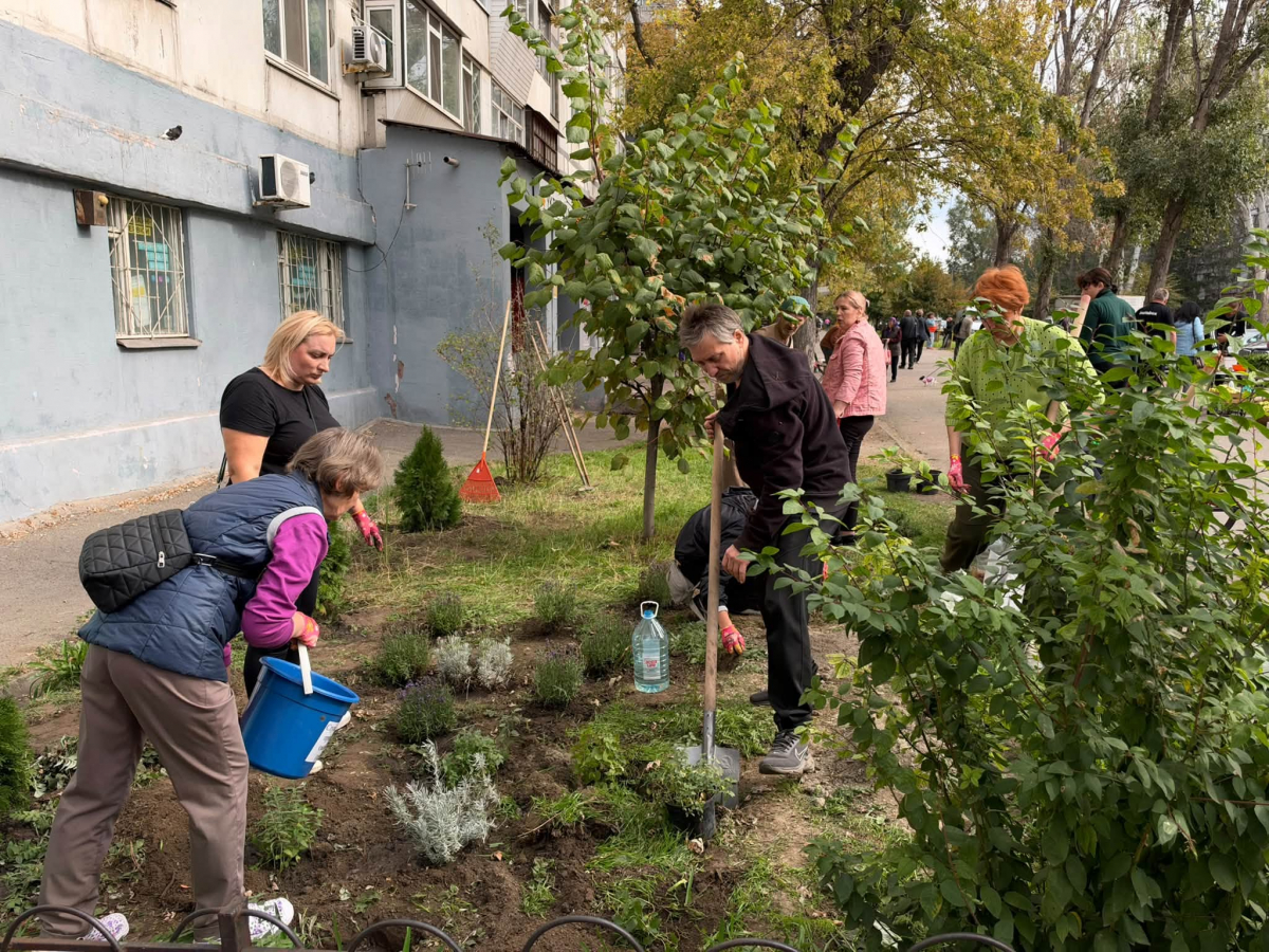 У Запоріжжі створили ароматерапевтичну клумбу та озеленили простір для ветеранів (фото)