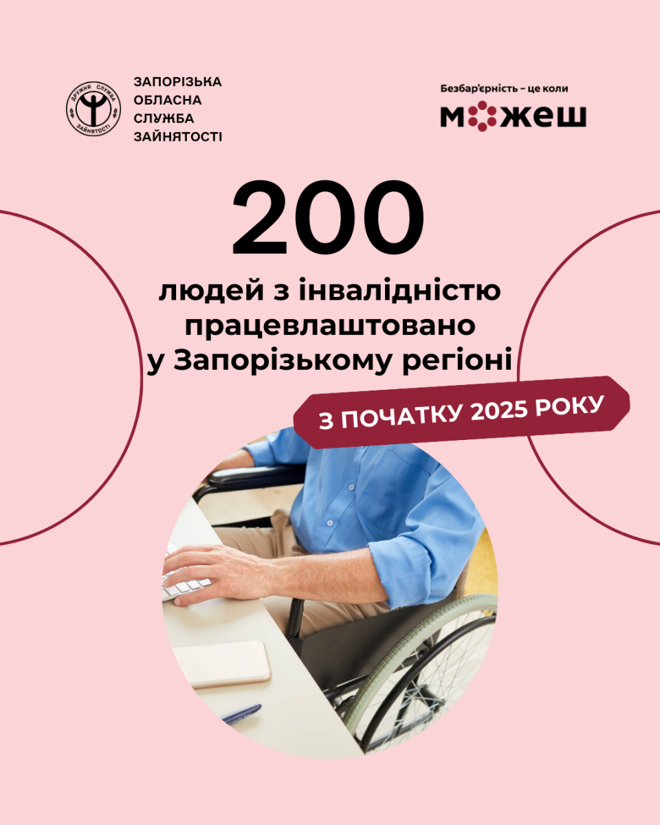 Можливості без бар’єрів: як у Запорізькій області підтримують людей з інвалідністю