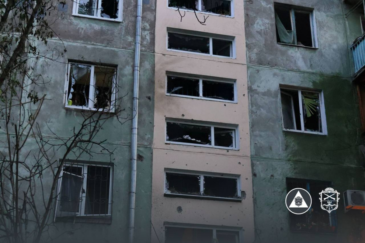 Наслідки ворожої атаки на Запоріжжя