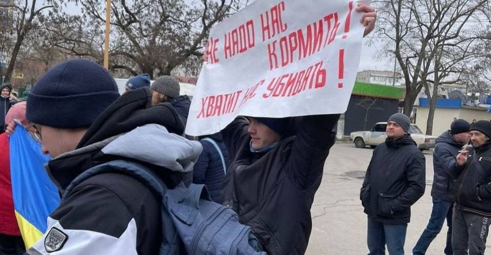 Жители Бердянска показали свою гражданскую позицию оккупантам - фото