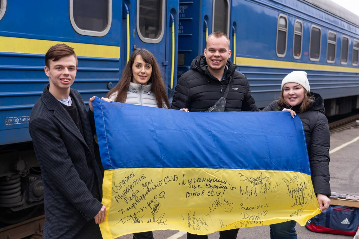 Молодь Запорізької області здійснила подорож "потягом єдності" (фото)